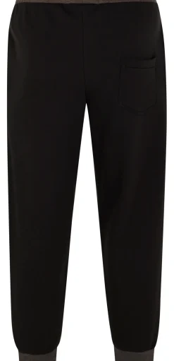 Bigdude Contrast Joggers Black/Charcoal