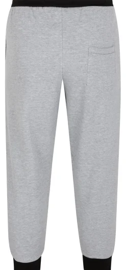 Bigdude Contrast Joggers Grey Marl/Black