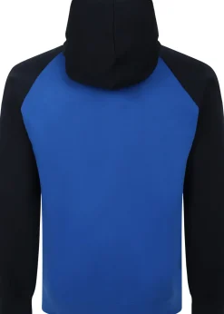 Bigdude Contrast Raglan Full Zip Hoody Royal Blue