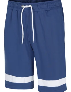 Bigdude Contrast Stripe Loopback Shorts Deep Blue