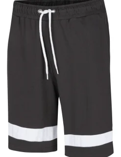 Bigdude Contrast Stripe Loopback Shorts Charcoal