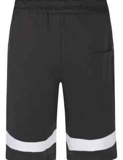 Bigdude Contrast Stripe Loopback Shorts Charcoal