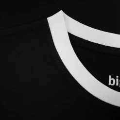 Bigdude Contrast Stripe T-Shirt Black