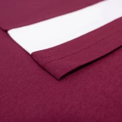 Bigdude Contrast Stripe T-Shirt Burgundy