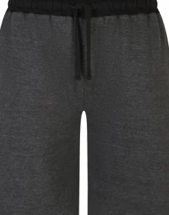 Bigdude Contrast Sweat Shorts Charcoal Marl