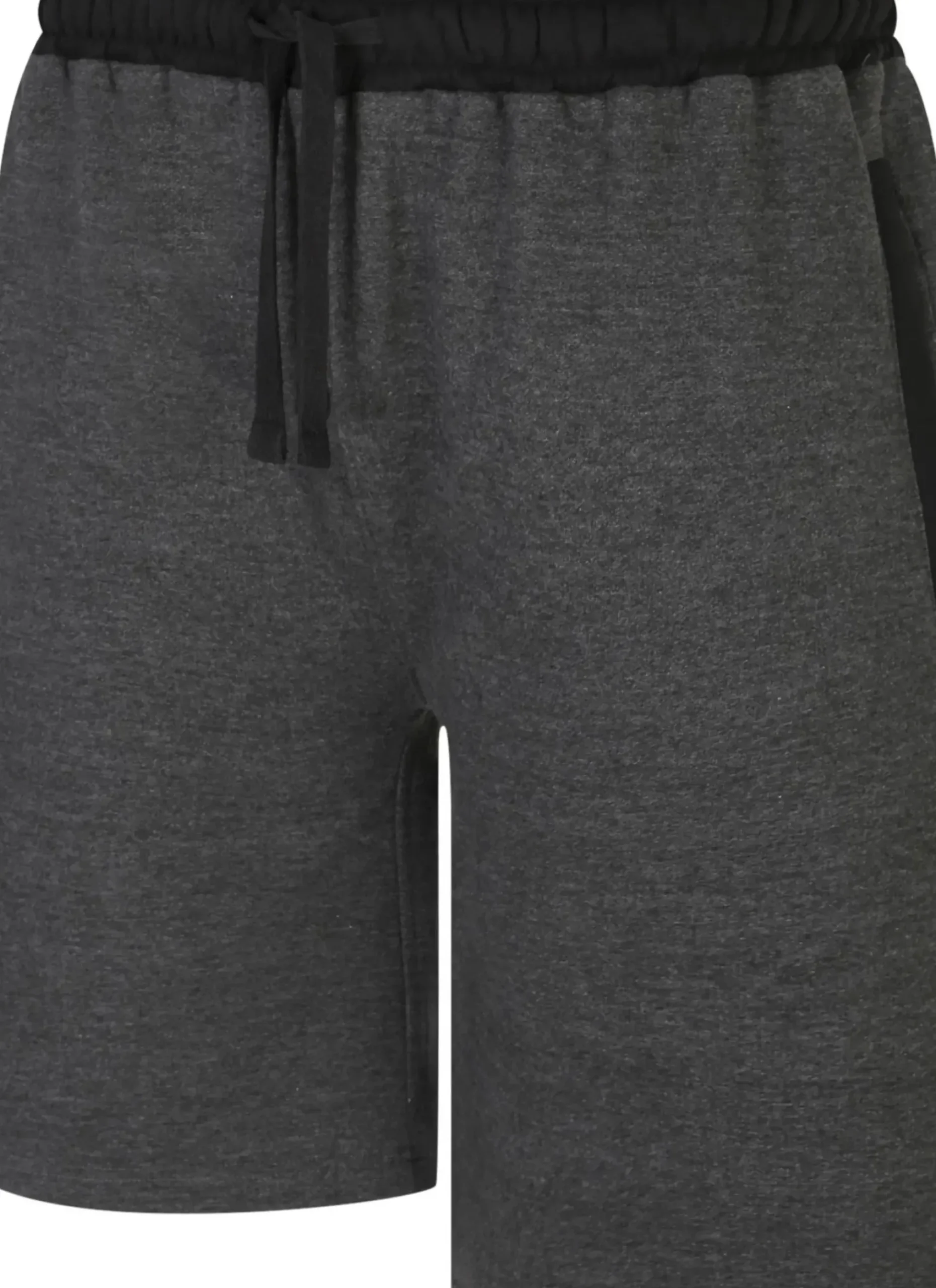 Bigdude Contrast Sweat Shorts Charcoal Marl