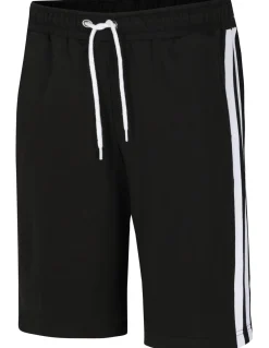 Bigdude Contrast Tape Loop Back Shorts Black