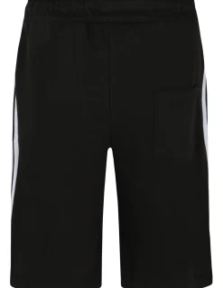 Bigdude Contrast Tape Loop Back Shorts Black