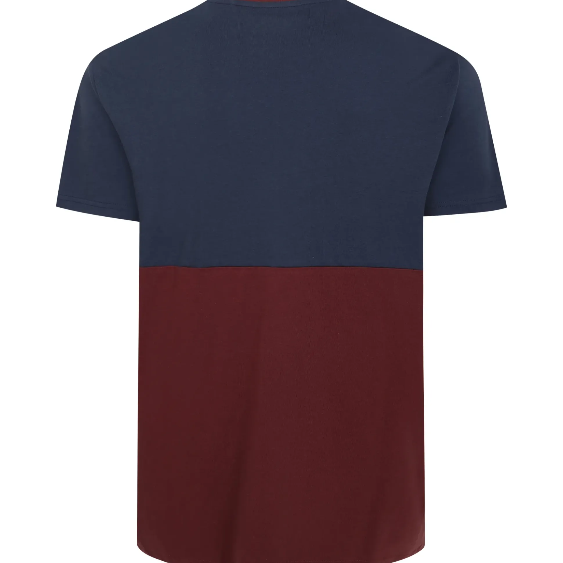 Bigdude Cut & Sew Pyjama Set Burgundy/Navy