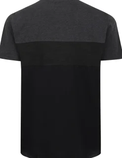 Bigdude Cut & Sew Space Dye T-Shirt Charcoal