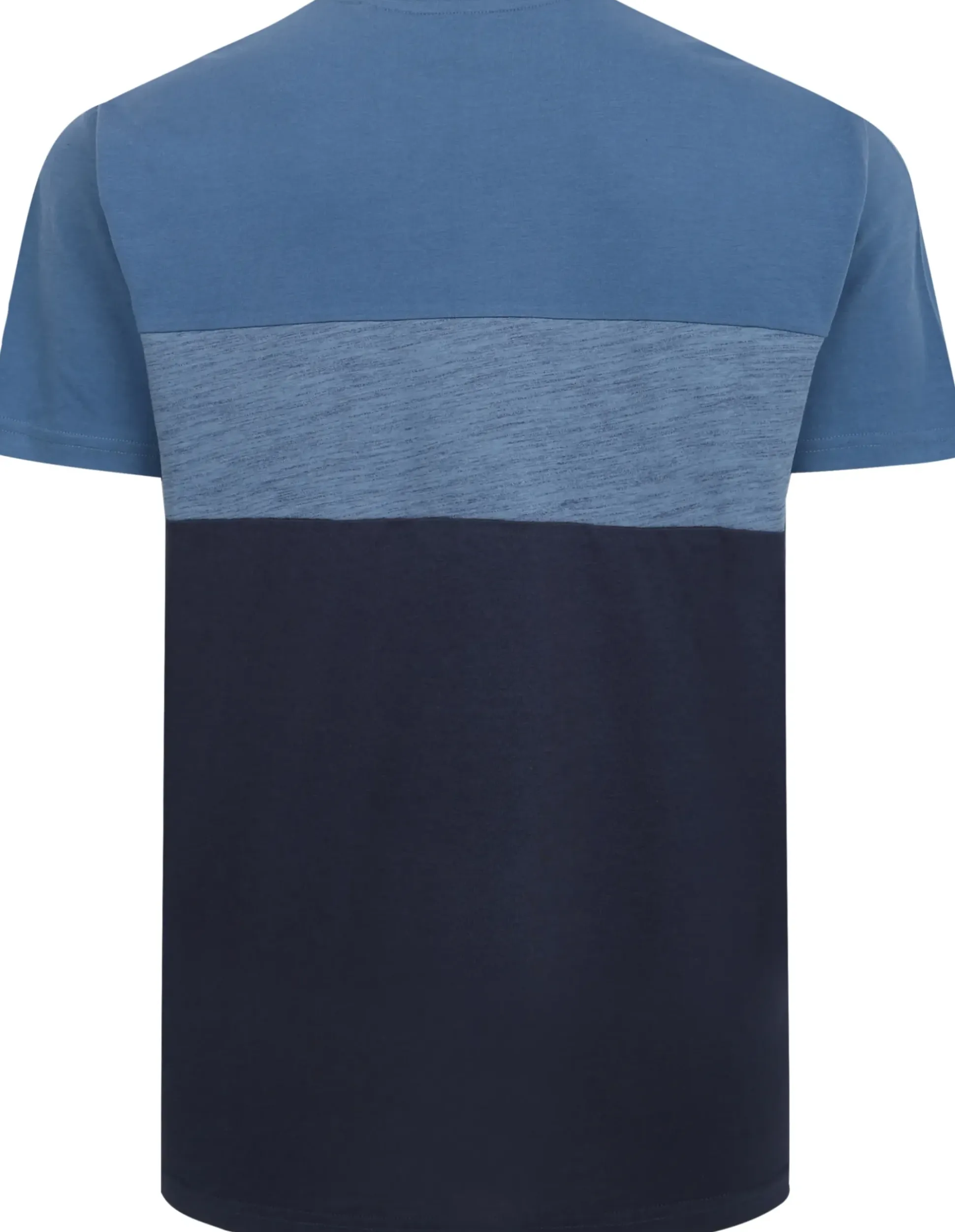 Bigdude Cut & Sew Space Dye T-Shirt Navy Tall