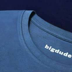 Bigdude Cut & Sew Space Dye T-Shirt Navy Tall