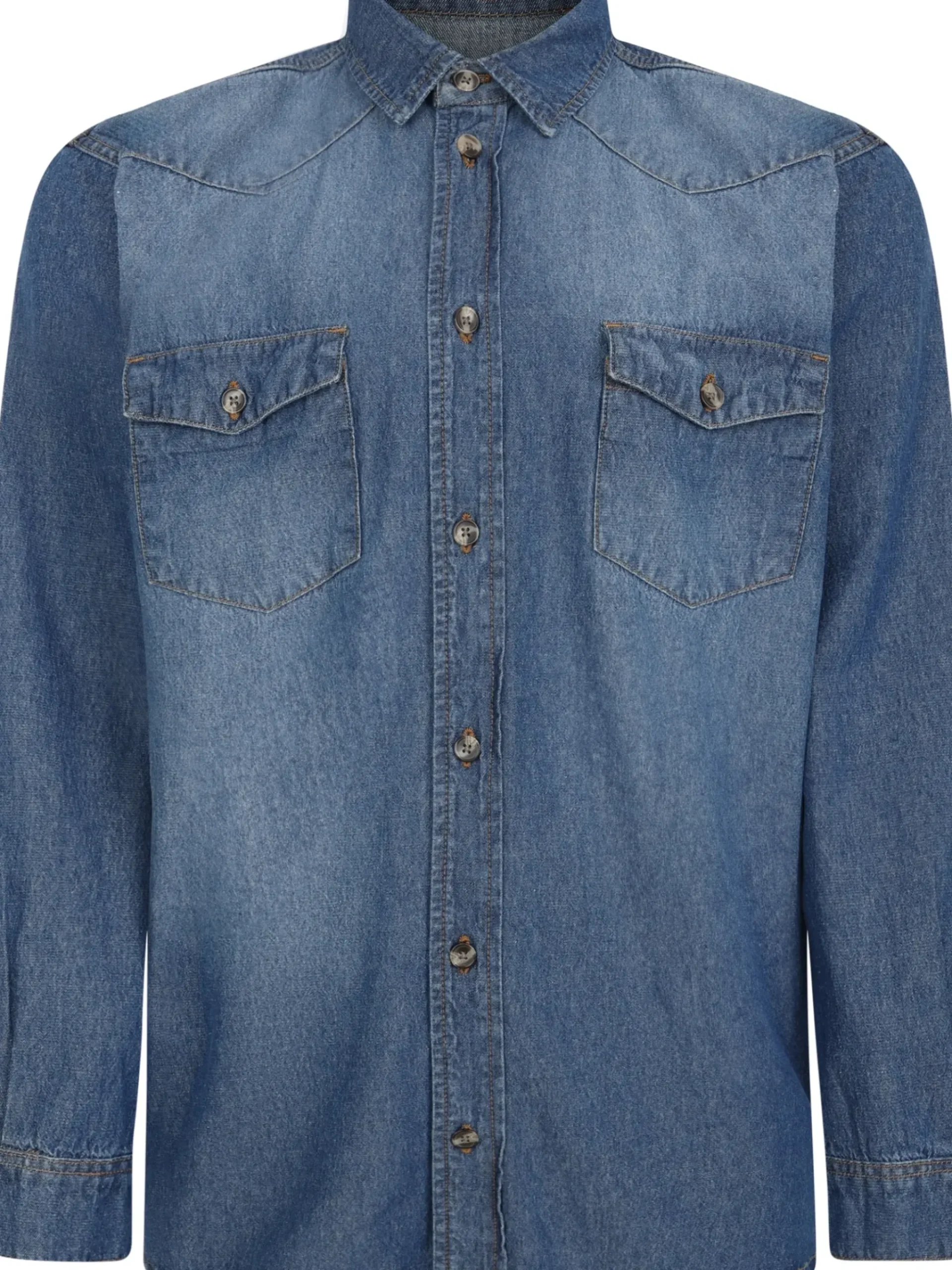 Bigdude Denim Shirt Mid Wash