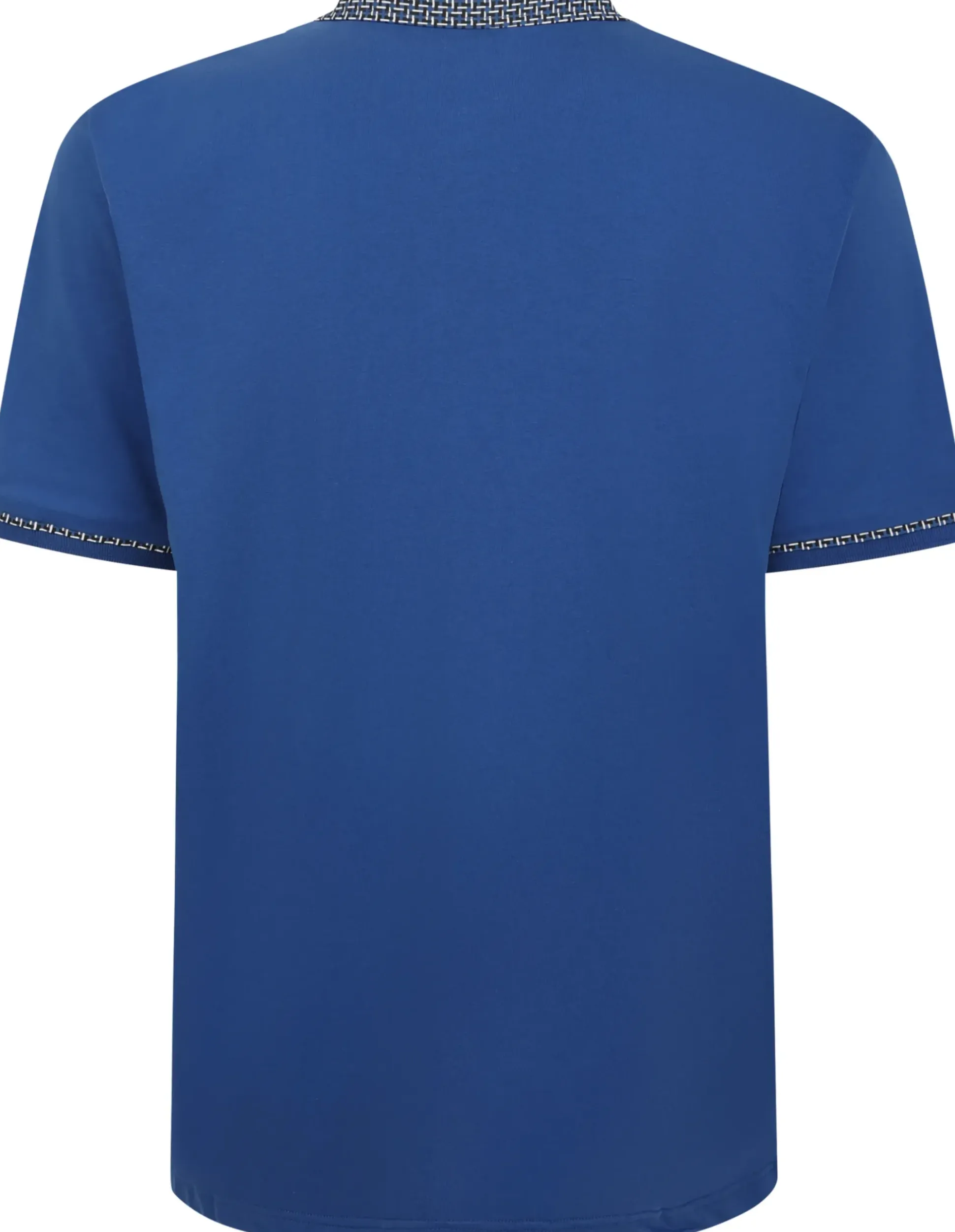 Bigdude Designer Collar Polo Deep Blue