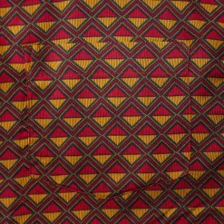 Bigdude Diamonds Viscose Relaxed Collar Shirt Mustard