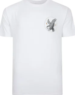 Bigdude Eagle Print T-Shirt White