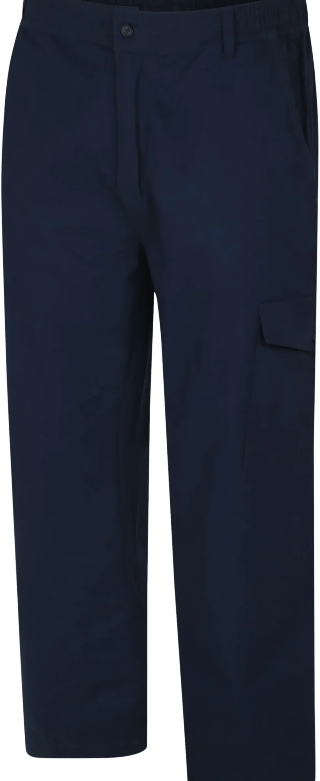 Bigdude Elasticated Waist Cargo Trousers Navy