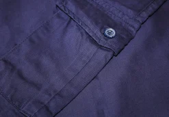 Bigdude Elasticated Waist Cargo Trousers Navy