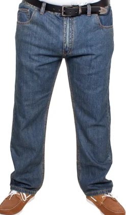 Bigdude Elasticated Waist Jeans Tint Wash