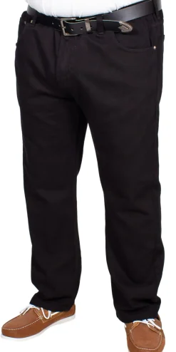 Bigdude Elasticated Waist Jeans Black