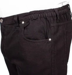 Bigdude Elasticated Waist Jeans Black