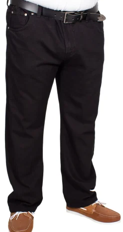 Bigdude Elasticated Waist Jeans Black