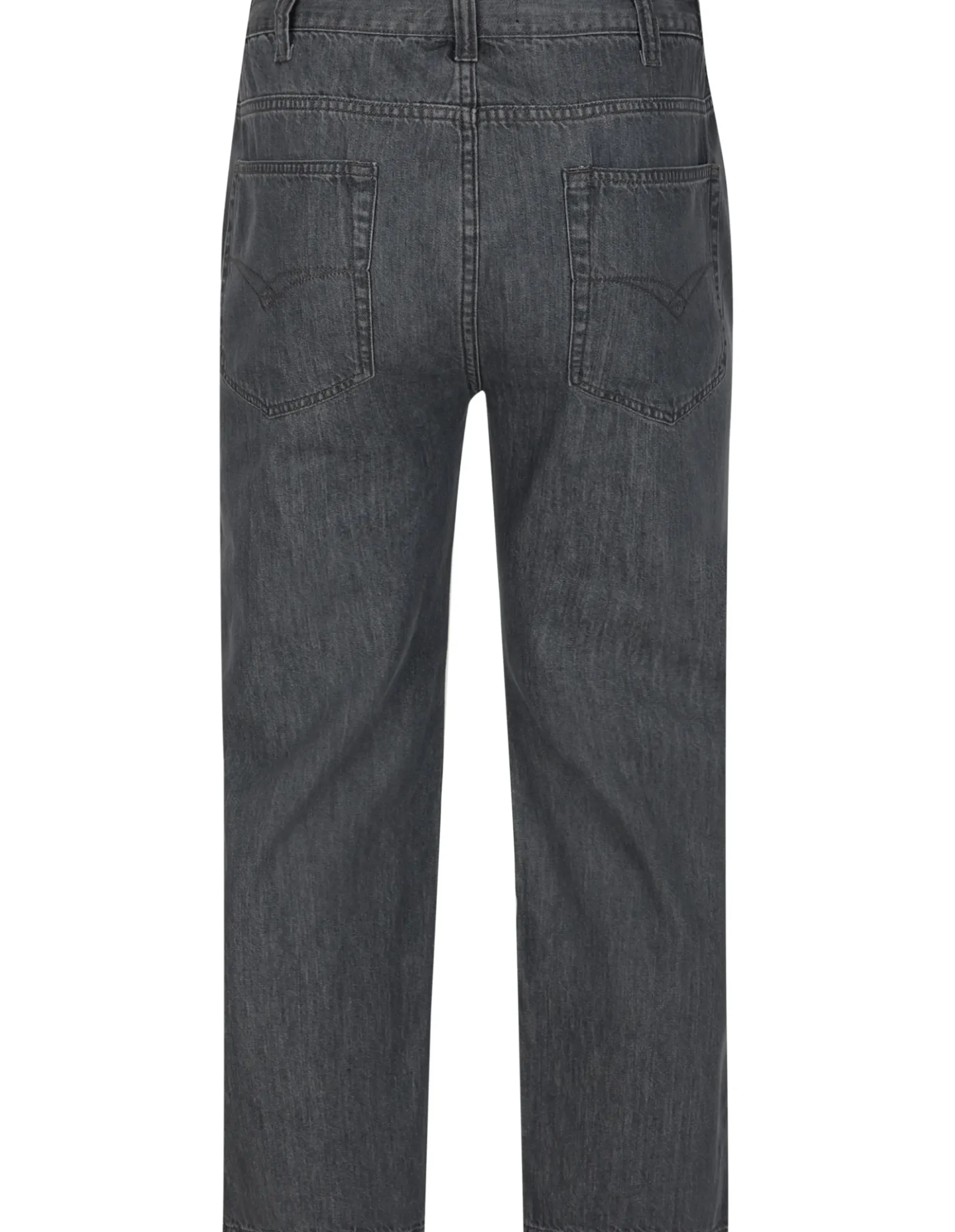 Bigdude Elasticated Waist Jeans Grey Wash Tall