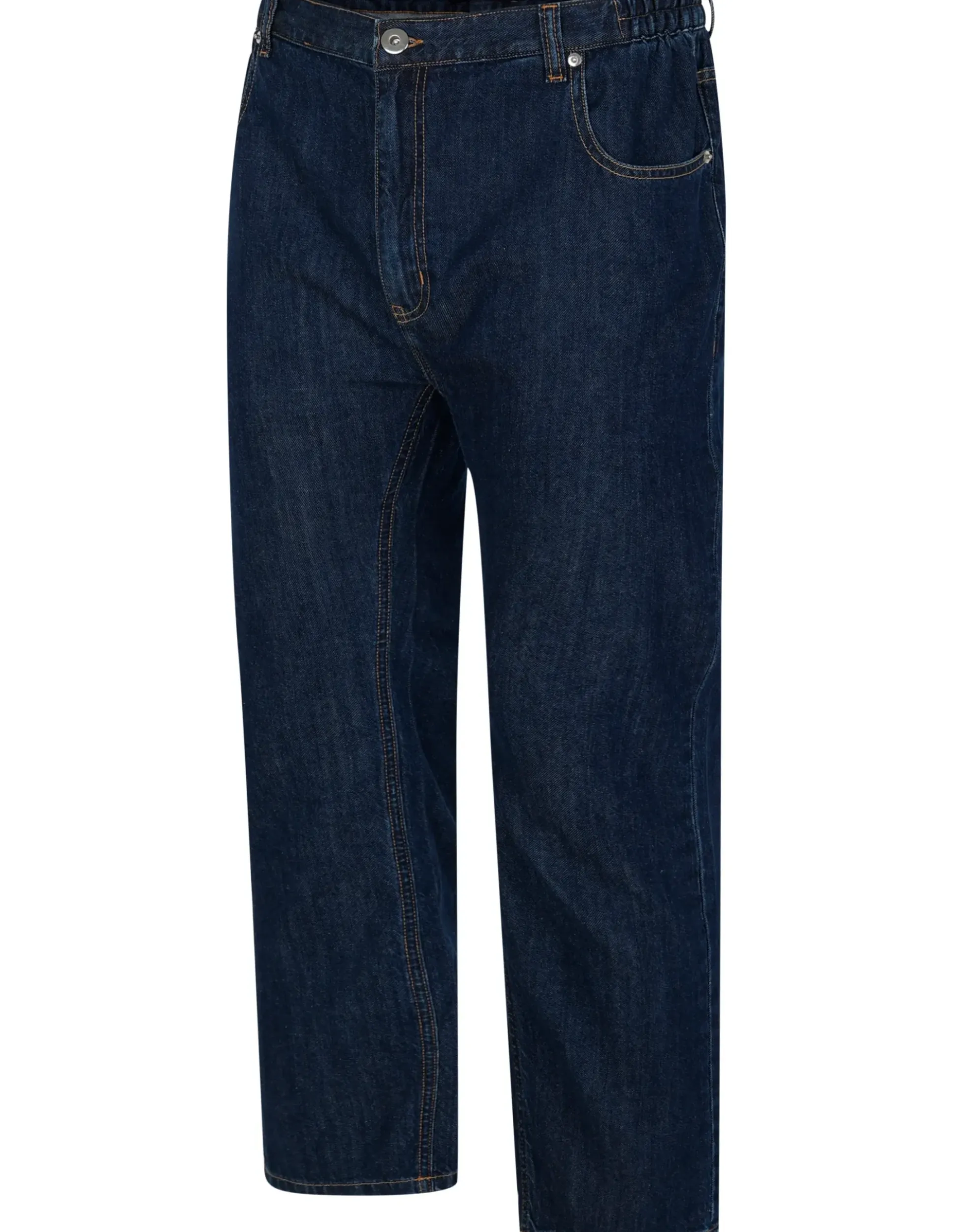 Bigdude Elasticated Waist Jeans Dark Wash Tall