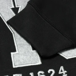 Bigdude Embroidered Crew Neck Jumper Black Tall