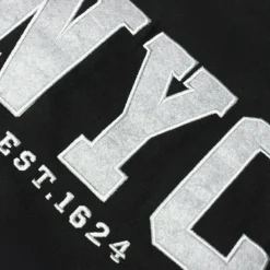 Bigdude Embroidered Crew Neck Jumper Black Tall