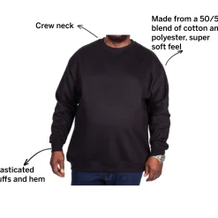 Bigdude Essentials Jumper Black Tall