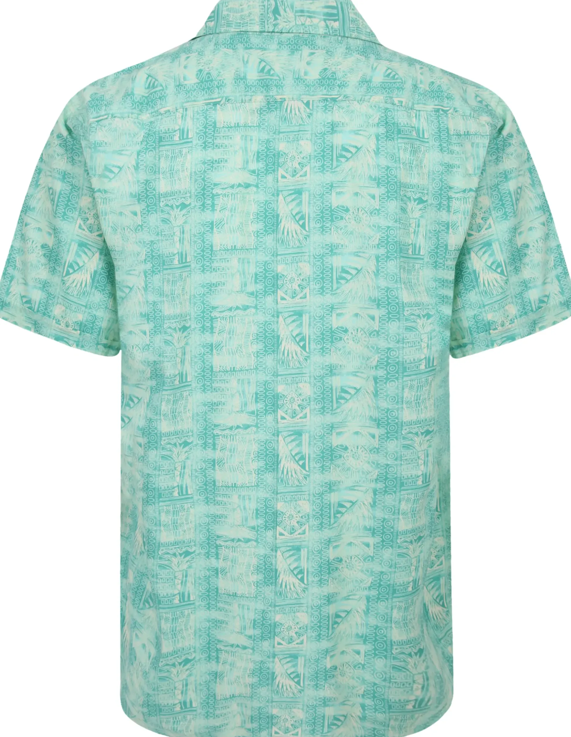Bigdude Ethnic Viscose Relaxed Collar Shirt Green