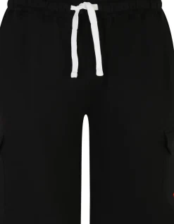 Bigdude Fleece Cargo Shorts Black