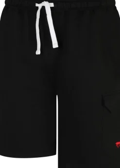 Bigdude Fleece Cargo Shorts Black
