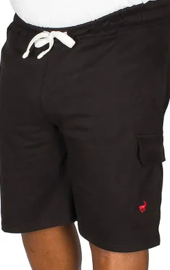 Bigdude Fleece Cargo Shorts Black