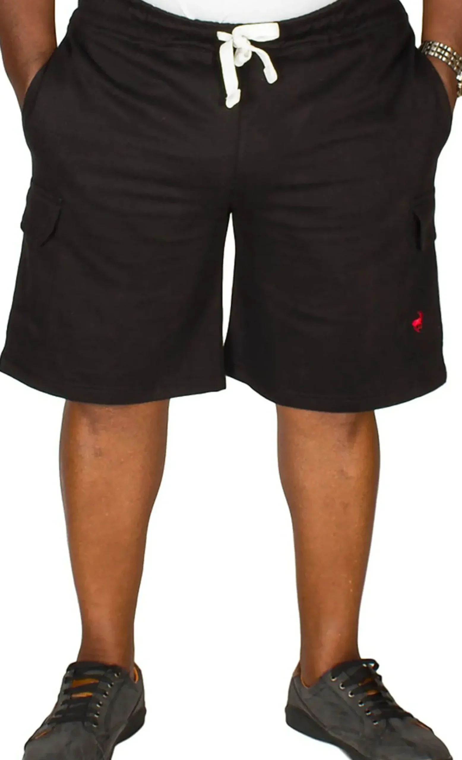 Bigdude Fleece Cargo Shorts Black