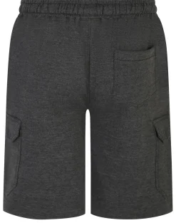 Bigdude Fleece Cargo Shorts Charcoal
