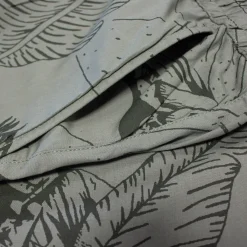Bigdude Floral Print Cotton Shorts Khaki