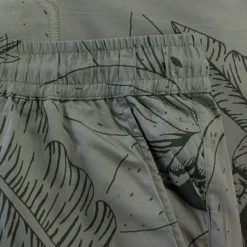 Bigdude Floral Print Cotton Shorts Khaki