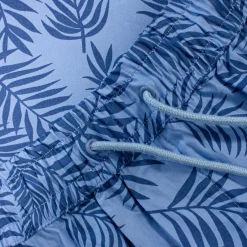 Bigdude Floral Print Cotton Shorts Blue