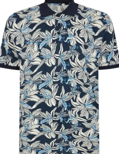 Bigdude Flower Polo Navy