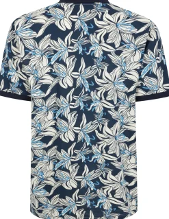 Bigdude Flower Polo Navy