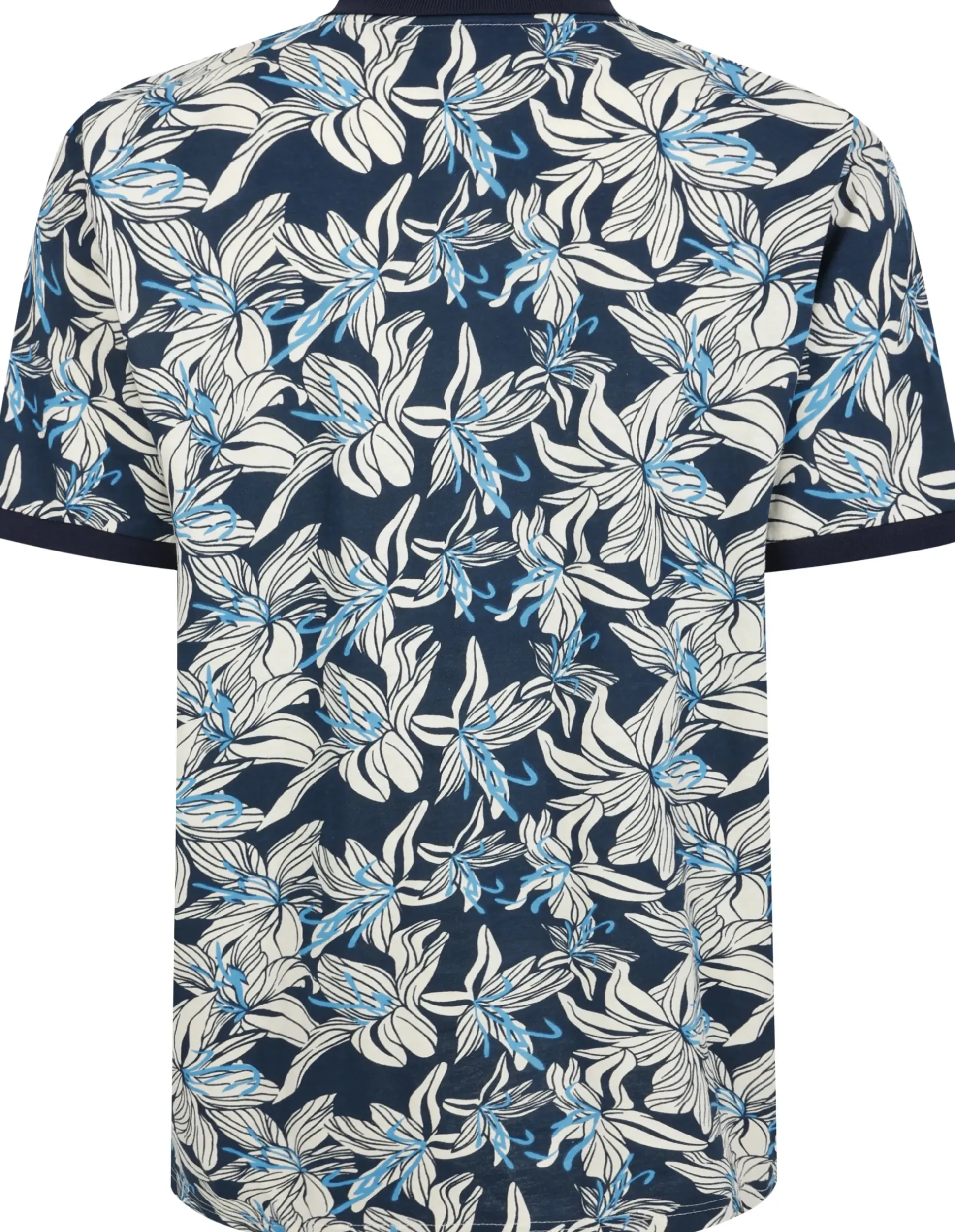 Bigdude Flower Polo Navy