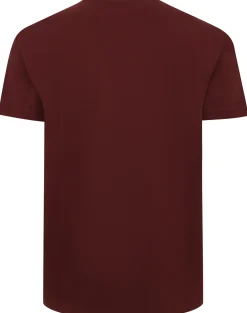 Bigdude Food Print T-Shirt Burgundy