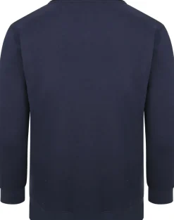 Bigdude Funnel Neck Full Zip Sweatshirt Navy