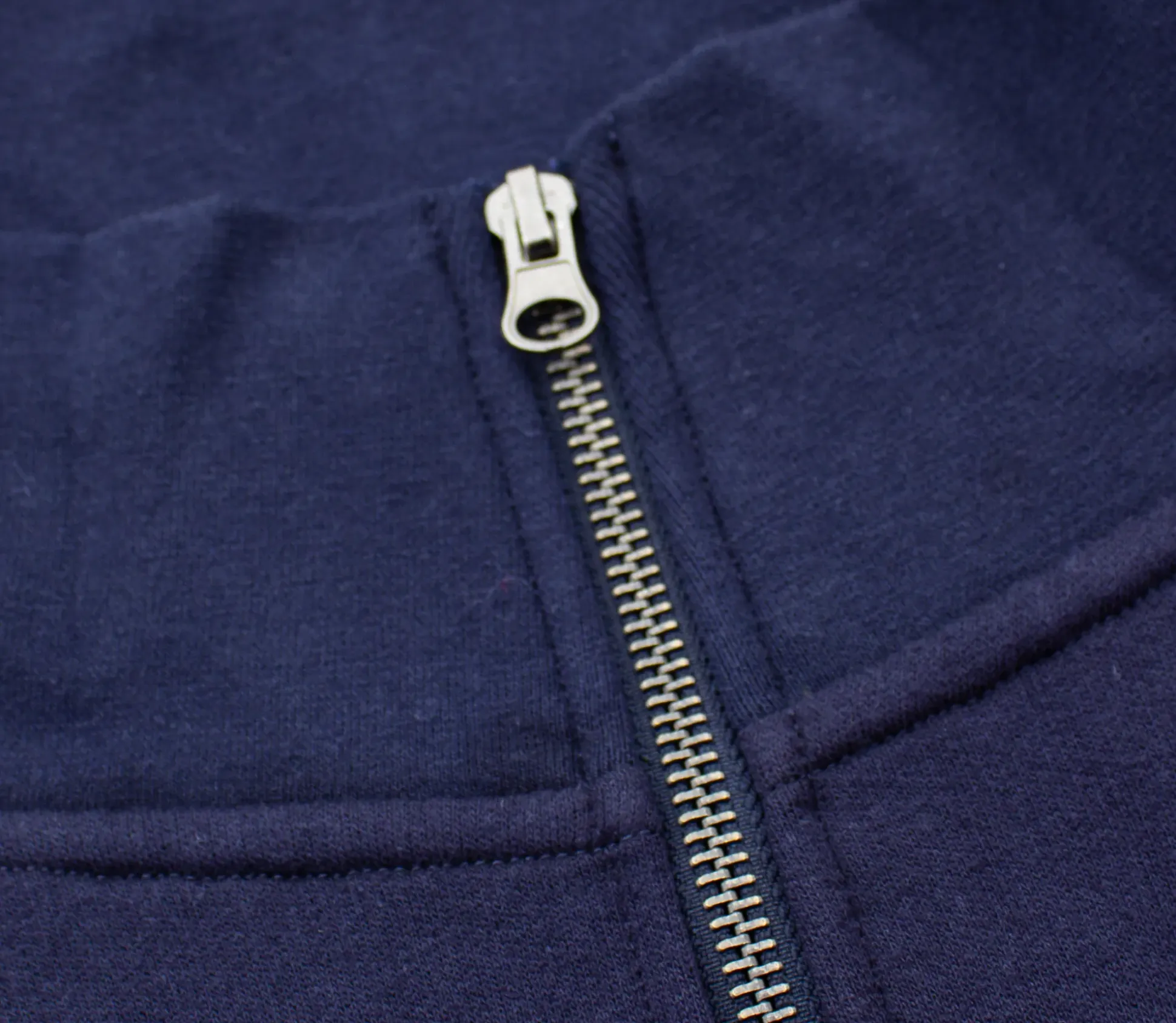 Bigdude Funnel Neck Full Zip Sweatshirt Navy