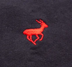 Bigdude Funnel Neck Full Zip Sweatshirt Navy
