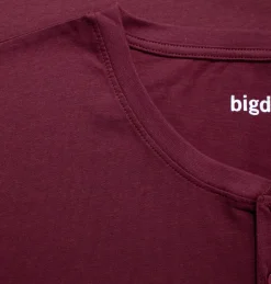 Bigdude Grandad T-Shirt Burgundy