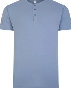 Bigdude Grandad T-Shirt Denim Marl