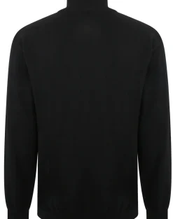 Bigdude Half Zip Knitted Jumper Black